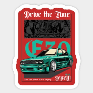 Drive The Tune E30 Sticker